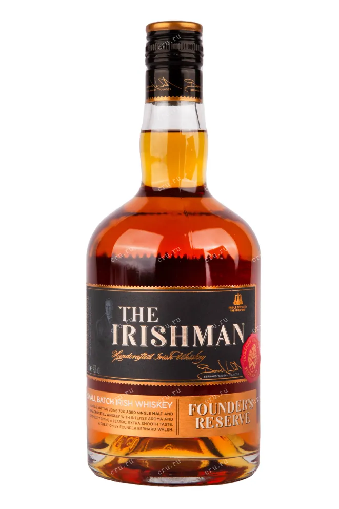 Виски The Irishman Founders Reserve 7 years in set with 2 shots  0.7 л