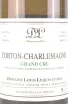 Этикетка Louis Lequin et Fils Corton-Charlemagne Grand Cru 2019 0.75 л