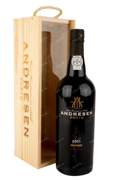 Портвейн Andresen Vintage gift box 2005 0.75 л