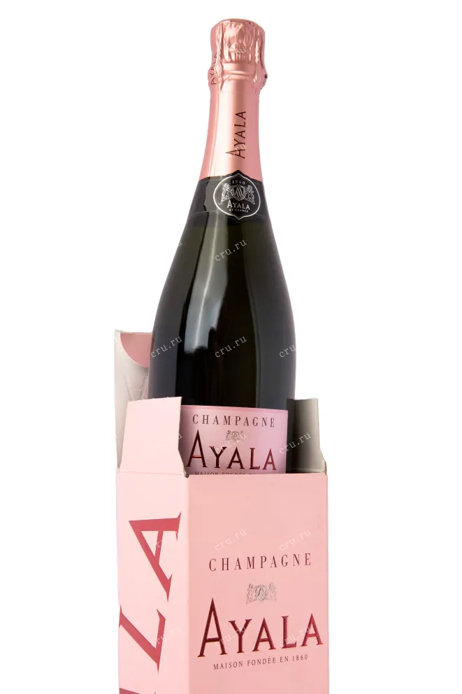 Подарочная коробка игристого вина Ayala Rose Majeur Brut 0.75 л