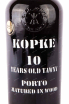 Этикетка Kopke Porto 10 years in gift box 2010 0.75 л