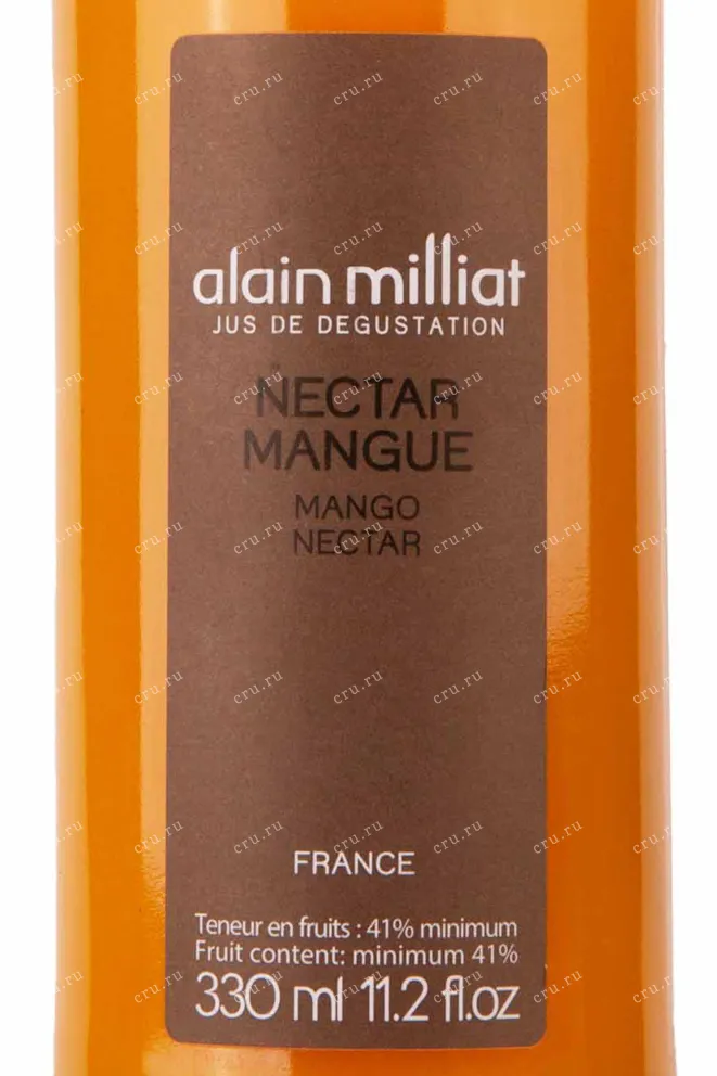 Этикетка Alain Milliat Nectar de Mango 0.33 л