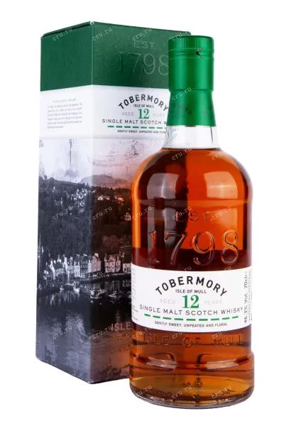 Виски Tobermory Aged 12 years gift box  0.7 л