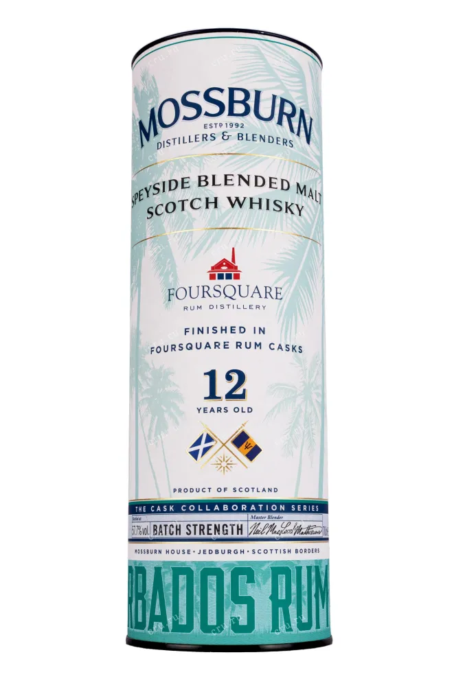 Туба Mossburn Blended Malt Scotch 12 years in tube 0.7 л