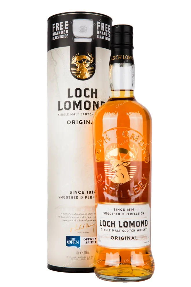 Виски Loch Lomond Original Single Malt, gift box with glass  0.7 л