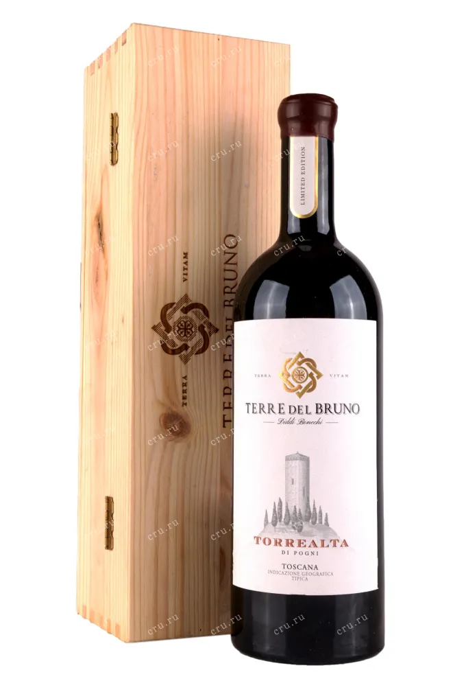 Вино Terre del Bruno Torrealta Toscana wooden box 2021 0.75 л