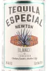 Этикетка Especial Newton Blanco 0.75 л