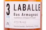 Арманьяк Laballe 3 years in tube  0.5 л