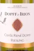 Этикетка Dopff & Irion Riesling Cuvee 0.75 л