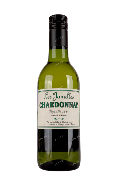 Вино Les Jamelles Chardonnay Pays d Oc 2019 0.25 л