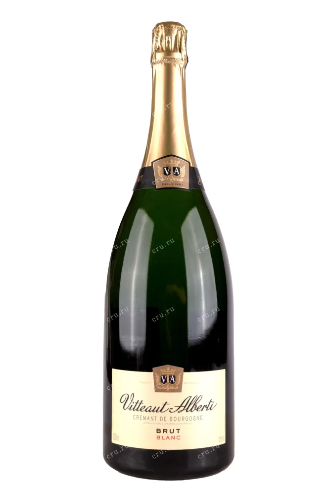 Игристое вино Vitteaut-Alberti Cremant de Bourgogne Blanc Brut 2020 1.5 л