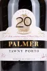 Этикетка Palmer Tawny Porto 20 Years Old 2002 0.75 л