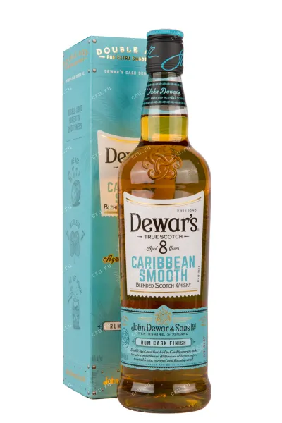 Виски Dewar's Caribbean Smooth 8 Years Old with gift box  0.7 л