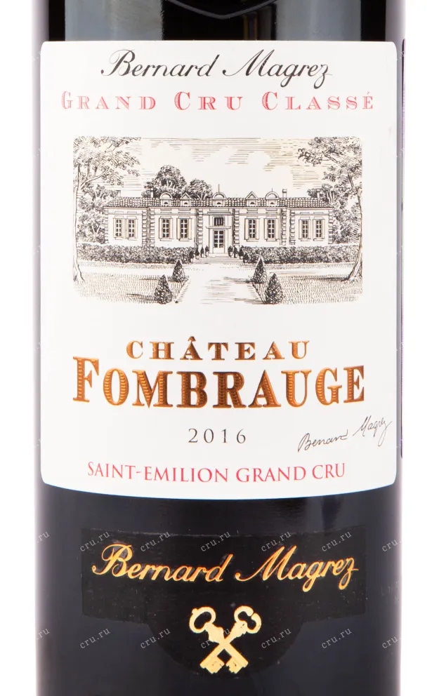 Этикетка вина Bernard Magrez Chateau Fombrauge 2016 0.75 л