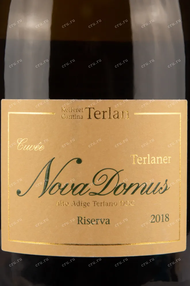 Этикетка вина Alto Adige Terlano Riserva Nova Domus 2018 0.75 л