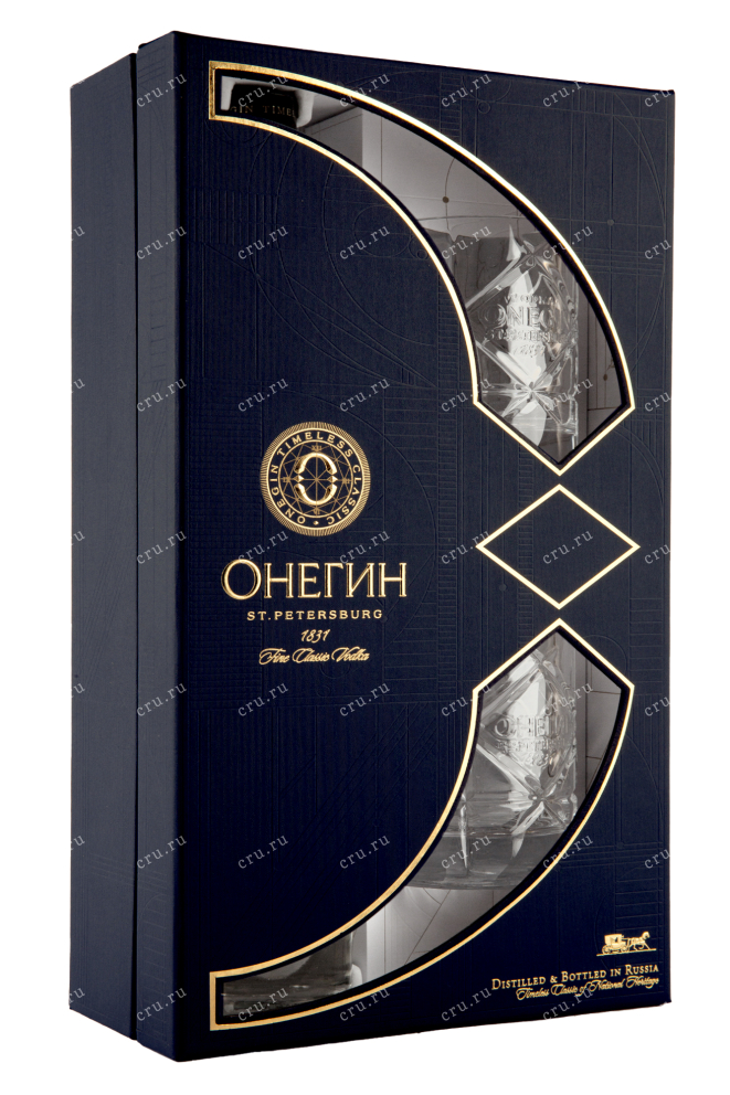 Подарочная коробка Onegin gift box with 2 glasses 0.7 л