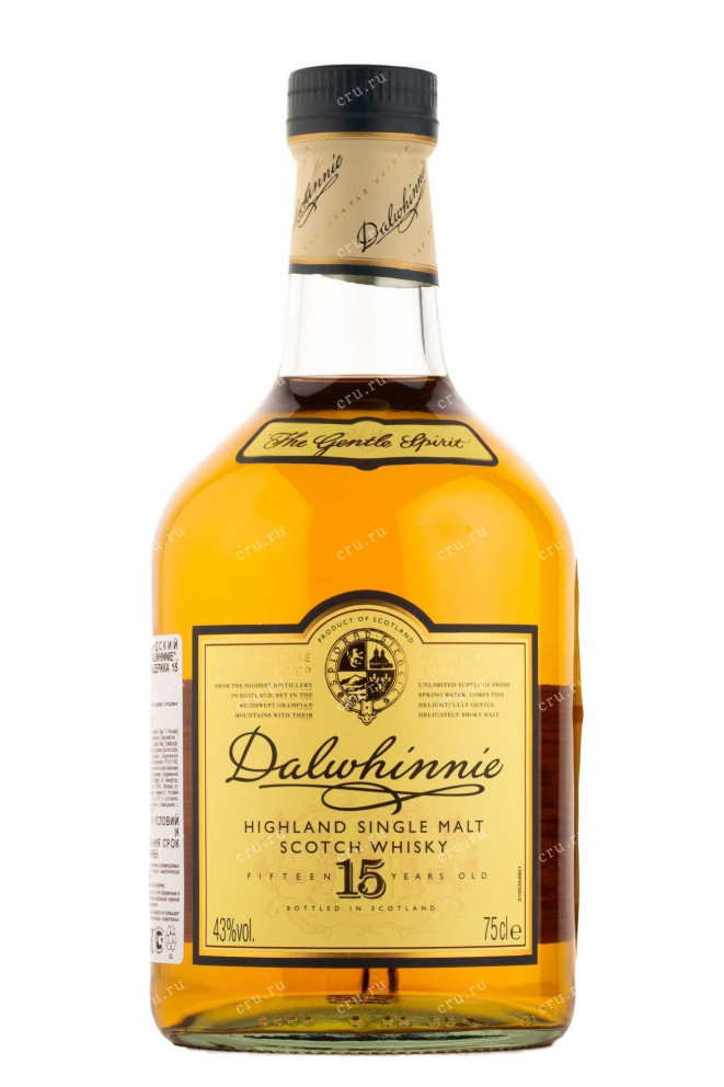 Бутылка виски Далвини 15 лет 0.75