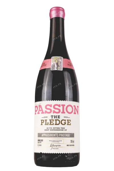 Вино The Pledge Our Passion Appassimento Pinotage 2021 0.75 л