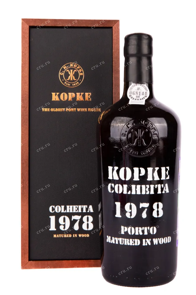 Портвейн Kopke Colheita with gift box 1978 0.75 л