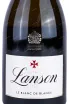 Этикетка Lanson Le Blanc de Blancs Brut 0.75 л