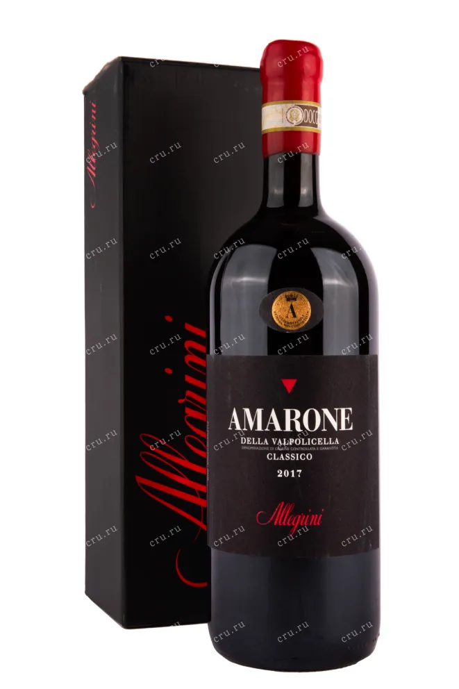 Вино Amarone della Valpolicella DOCG Classico Allegrini with gift box 2017 1.5 л