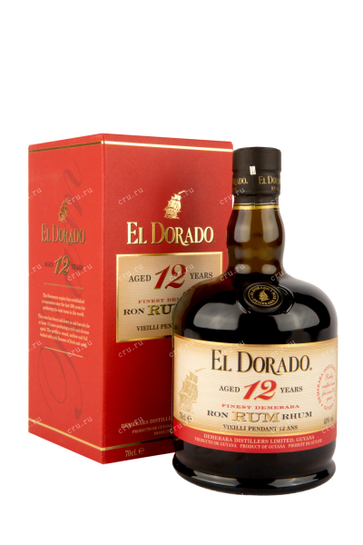 Ром El Dorado 12 years in gift box  0.7 л
