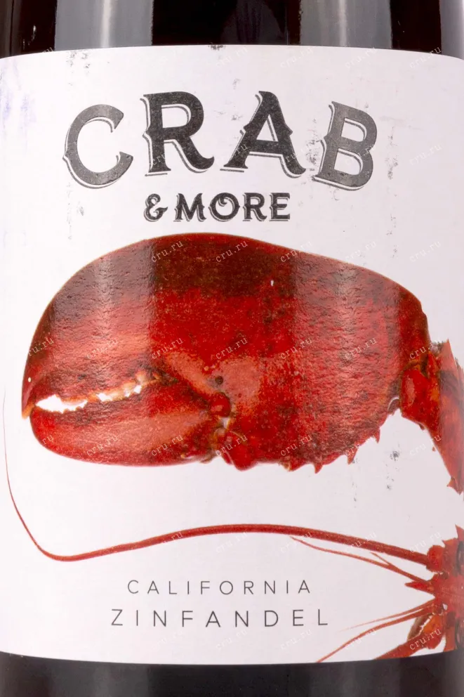 Этикетка Crab & More Zinfandel 0.75 л