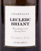 Этикетка игристого вина Leclerc Briant Premier Cru 0.75 л