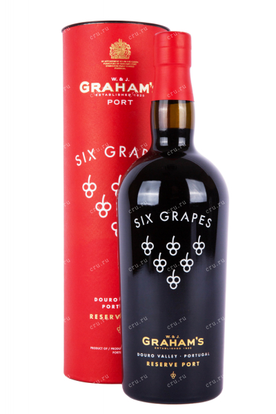 Портвейн Grahams Six Grapes Reserve in tube  0.75 л