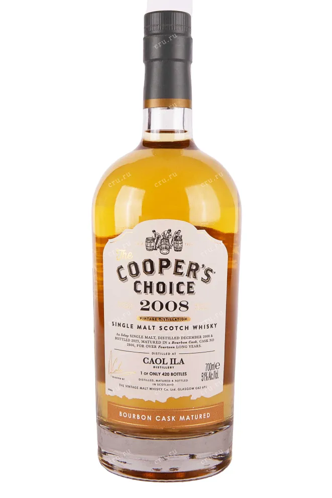 Бутылка The Cooper's Choice Coal Ila Bourbon Single Malt Scotch Whisky 0.7 л