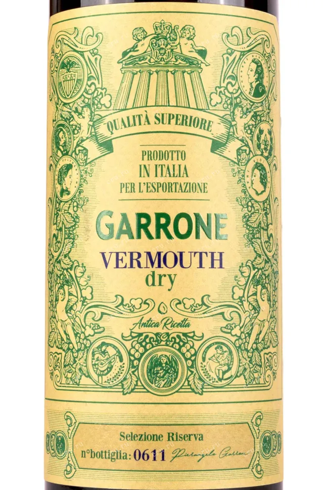 Этикетка Garrone Antica Ricetta Dry 0.75 л