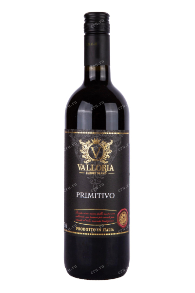 Вино Valloria Primitivo 2021 0.75 л