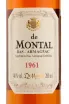 Арманьяк De  Montal 1961 0.2 л