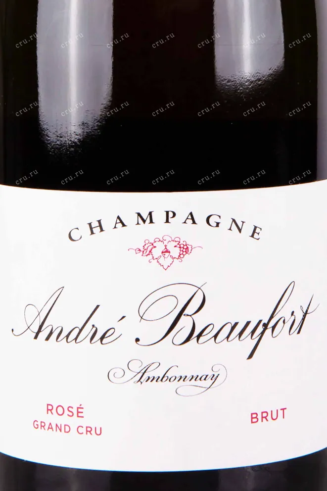 Этикетка Andre Beaufort Ambonnay Rose Grand Cru 2015 0.75 л