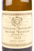 Этикетка вина Louis Jadot Chassagne-Montrachet 1-er Cru Grande Montagne 2018 0.75 л