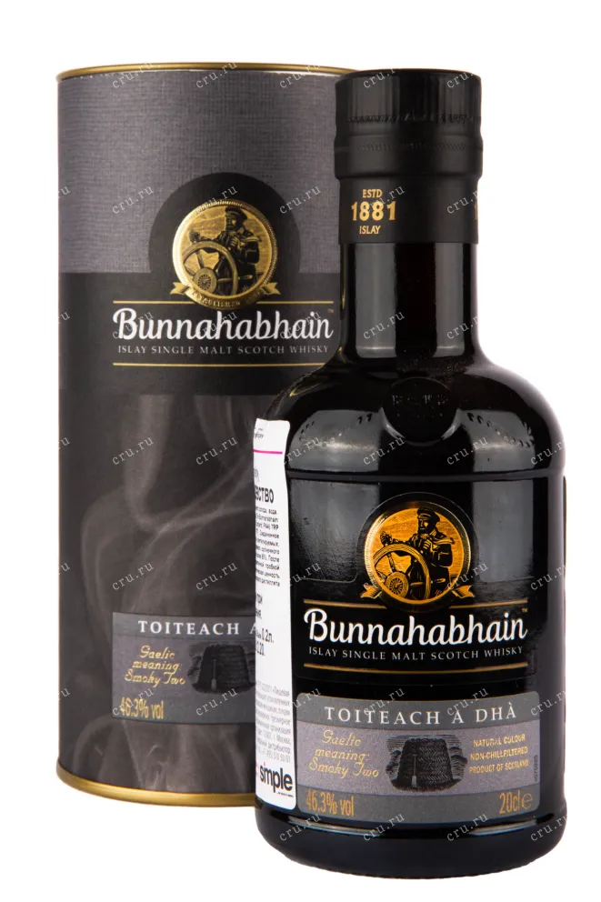 Виски Bunnahabhain Toiteach A Dha in tube  0.2 л