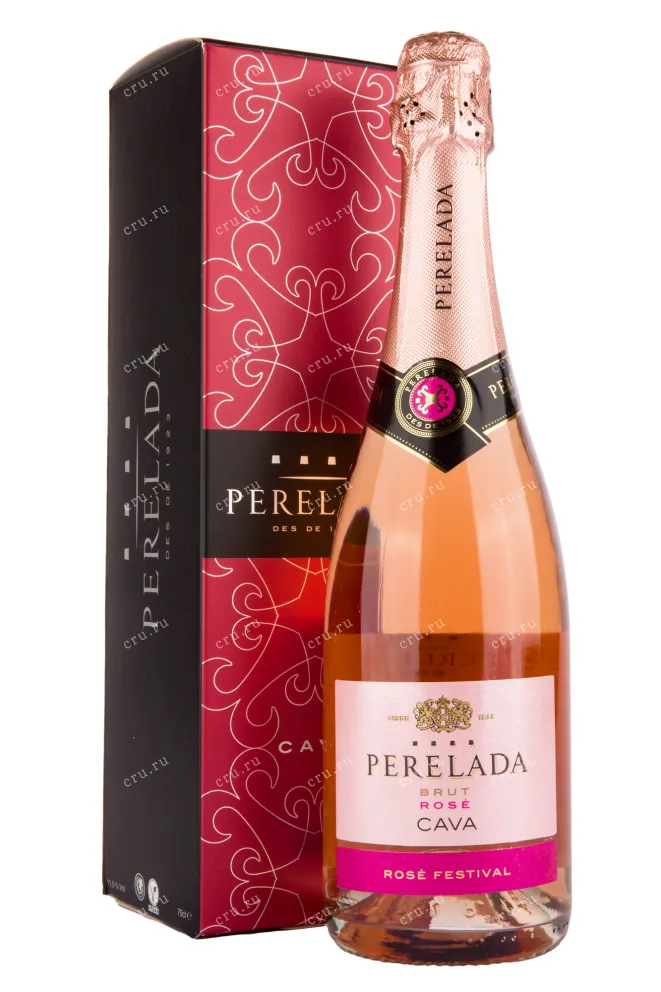 Игристое вино Cava Castillo Perelada Brut Rosado with gift box 2020 0.75 л