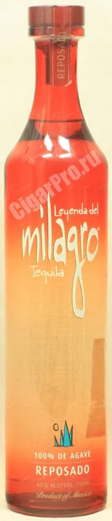 Текила Legenda del Milagro Reposado  0.7 л