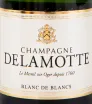 Этикетка шампанского Delamotte Blanc de Blancs with gift box 0.375 л