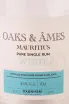 Этикетка Oaks & Ames Pure Single White in gift box 0.7 л