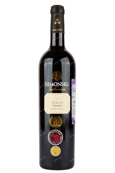 Вино Simonsig Merindol Syrah 2019 0.75 л