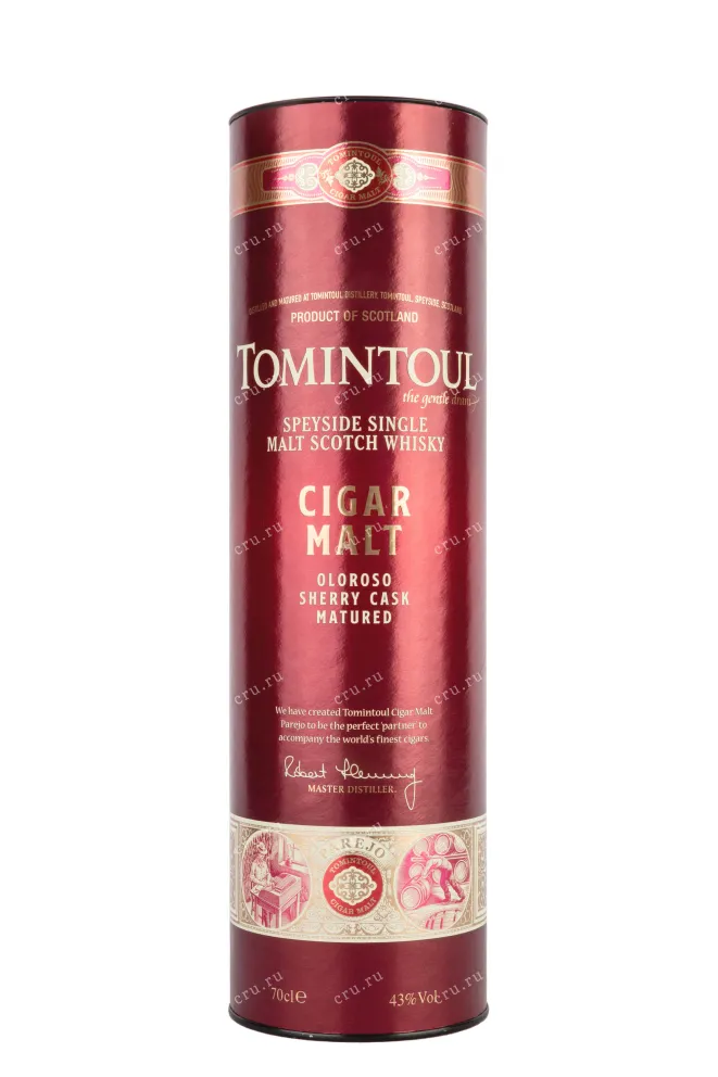 Туба Tomintoul Speyside Cigar Malt Oloroso Sherry Cask Matured in tube 0.7 л