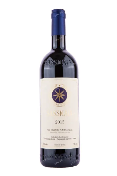 Вино Sassicaia 2015 0.75 л