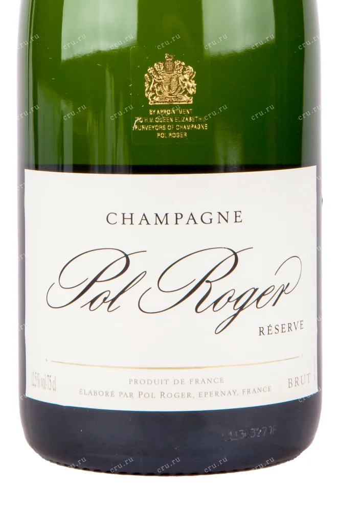 Этикетка игристого вина Pol Roger Brut Reserve Festive with gift box 0.75 л