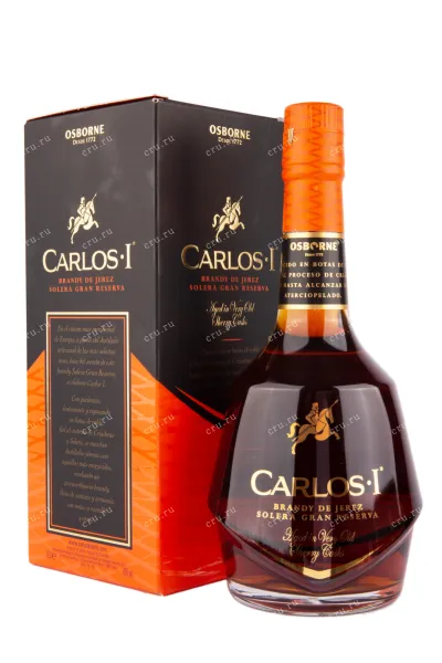 Бренди де Херес Carlos I Solera Gran Reserva gift box  0.7 л