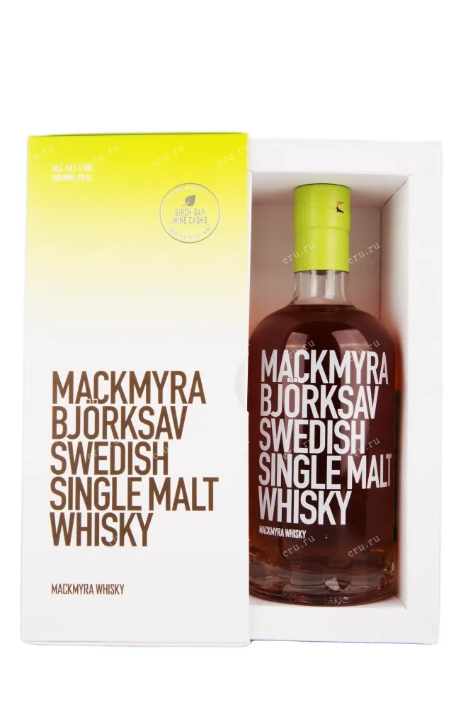 Бутылка виски Mackmyra Bjorksav Swedish Single Molt 0.7 в подарочной коробке