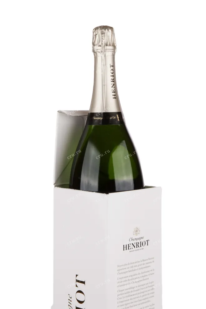 Подарочная коробка игристого вина Henriot Brut Blanc de Blancs gift box 1.5 л