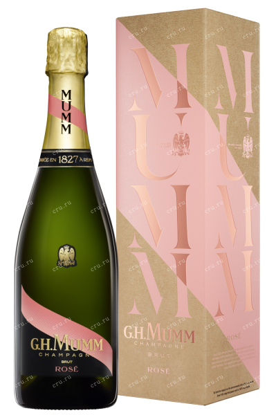 Шампанское Mumm Brut Rose gift box  0.75 л