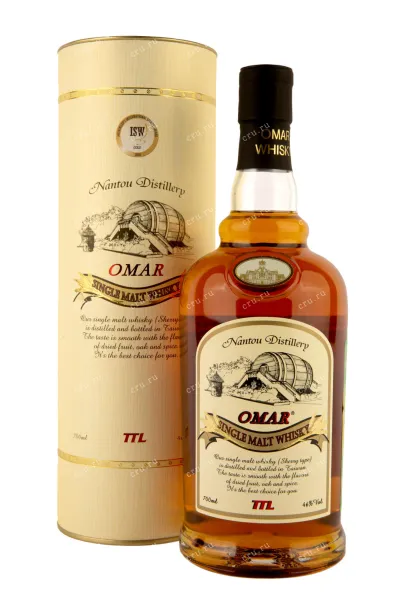 Виски Omar Single Malt Cherry Type in tube  0.7 л