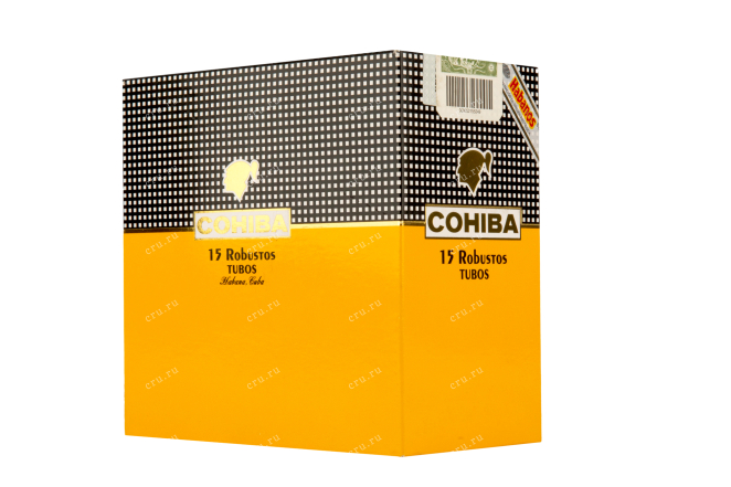Упаковка сигар Cohiba 15 Robustos tubos